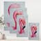 Designart - Portrait of Pink Flamingo IV - Farmhouse Canvas Wall Art Print
